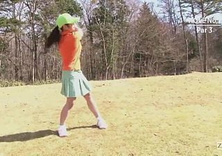 Golfe japonês ao ar livre sem fundo Miniskirt Blowjob Penalty Here