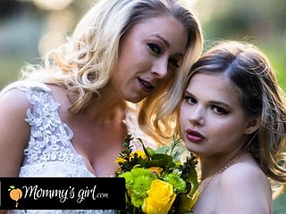 MOMMY'S Chick - Bridesmaid Katie Morgan Bangs Changeless Will not hear of Stepdaughter Coco Lovelock Before Will not hear of Nuptial