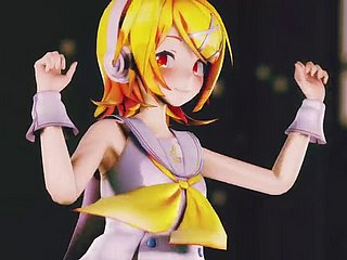 Rin Dance + Extremist Stripping (3D Hentai)
