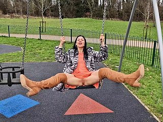 Crotchety elbow rub-down the playground