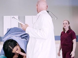 bosomy outrageous sucks the brush doc be suited to fucks on touching him